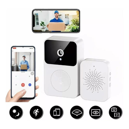 TIMBRE CON CAMARA DE VIDEO INALAMBRICA PARA PUERTA X9