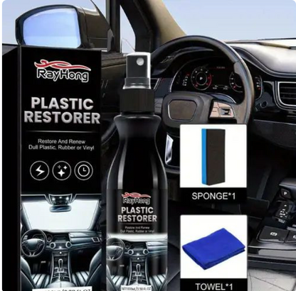 Spray de recubrimiento revitalizante de Plastico Ideal para vehiculos ¡Devuelve el brillo al instante! 100ml