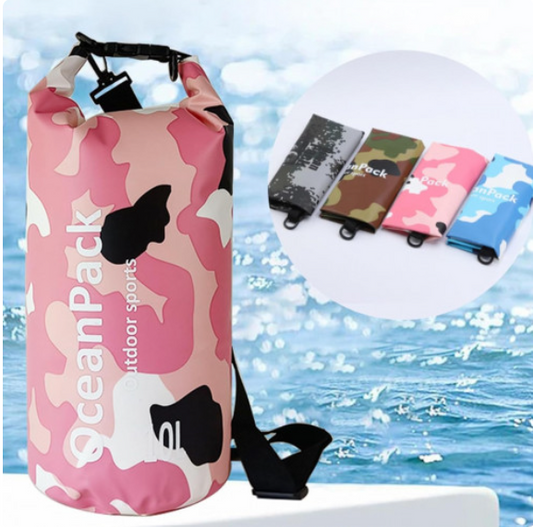BOLSO IMPERMEABLE ROSADO 10 L