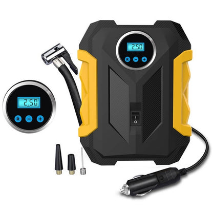 Bomba de aire portátil 12v con linterna LED digital MD